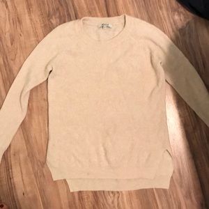 madewell cream, waffle sweater